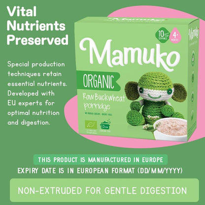 Mamuko Organic Raw Buckwheat Porridge For Infants 4+ Months (photo 4)