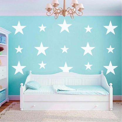 Wall Decals Star Home Stickers - Nursery Stars Wall Decal Kids Star Wallpaper Decor Peel and Stick Stickers for Dorm