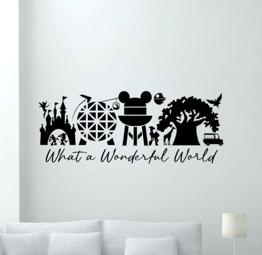 DecalworldArt Epcot Castle Vinyl Wall Decal for Nursery Decor
