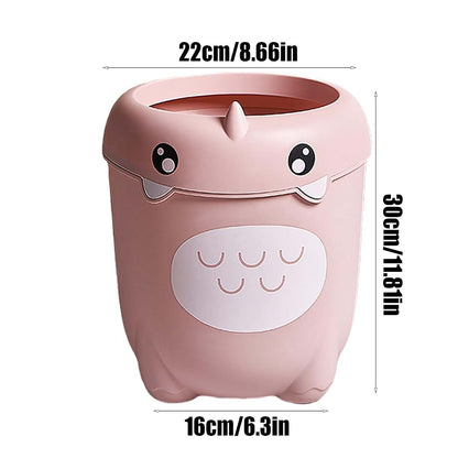 Nuytghr Dinosaur Kids Trash Can With Swing Lid