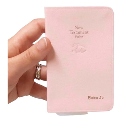 Pacidoodle Personalized Baby Bible with Name Engraved (Pink)