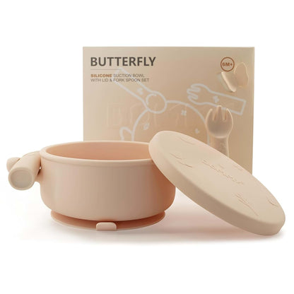 Dommy Baby Suction Bowl With Spoon And Fork Set