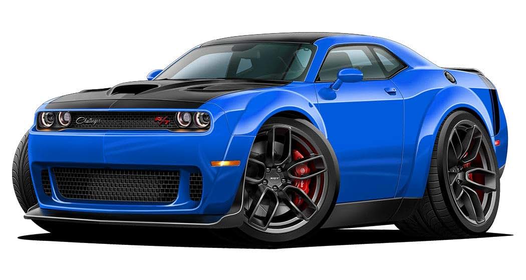 FatCat Wall Graphics 2019 Challenger R/T Cartoon Cars Wall Decal