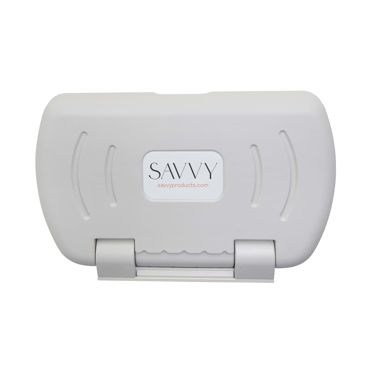 SVYP SlimFold Commercial Baby Changing Station, Wall-Mounted, White Granite