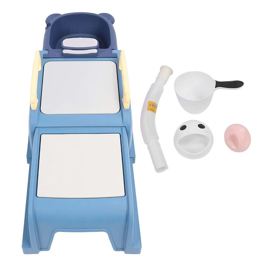 CLZothique Retractable Shampoo Chair for Kids with Soft Padded Cushion, Non Slip Toddler Hair Washing Station with