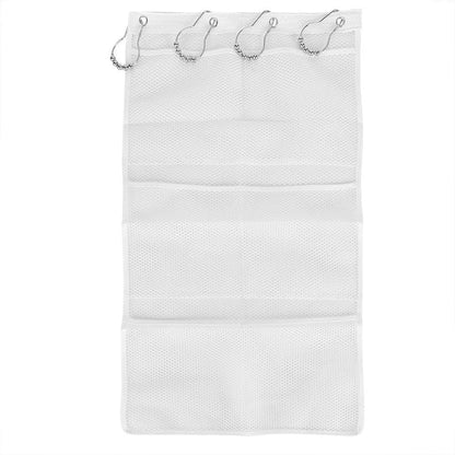 TOPINCN Mesh Bathroom Storage Organizer Bag with 6 Pockets, 23.6 x 13 inches