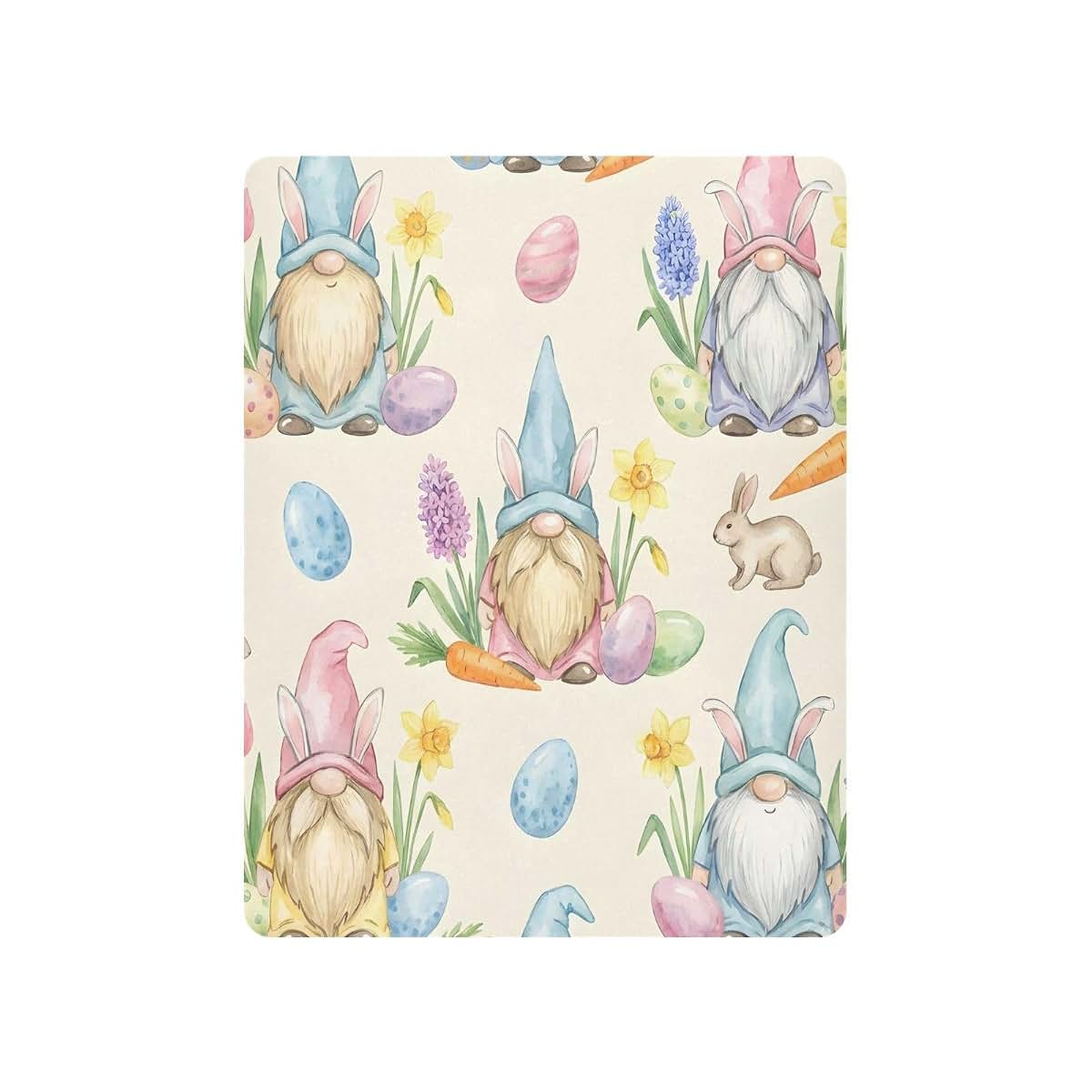 Goodold Watercolor Easter Gnome Crib Sheet, 39x27 Inch Pack N Play