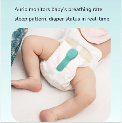 Aurio Smart Baby Monitor – Tracks Breathing, Sleep, Diaper, Temperature with Real-Time Alerts
