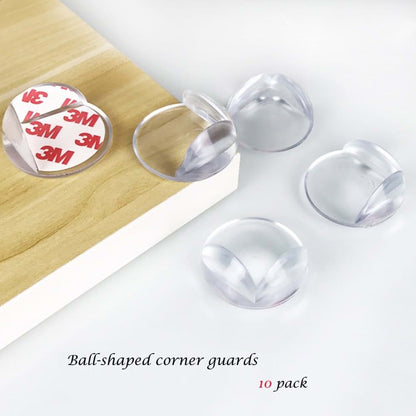 BeRicham 20 Pack Clear Furniture Corner Guards, L-Shaped and Ball-Shaped