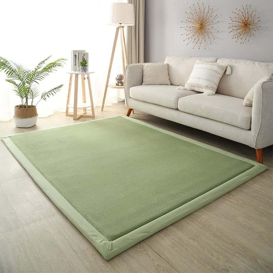 Dmkjdzsw Coral Velvet Play Mat,Yoga Mat Exercise PadsAnti Slip Floor Carpet, for Bedroom, Classroom Soft Indoor Modern