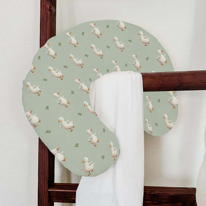 Selgkds Spring Duck Boho Leaves Nursing Pillow Cover (photo 4)