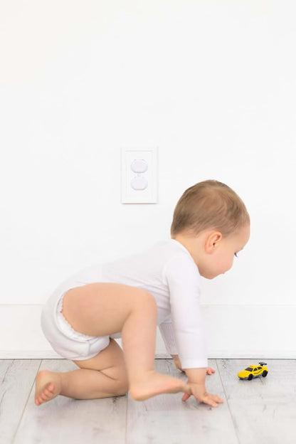 Nursery Wallplate for Safe Outlet and Switch Use
