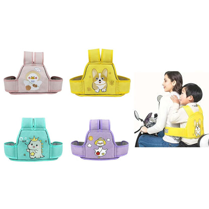 Zhenzq Cartoon Pattern Motorcycle Child Reflective Adjustment Belt