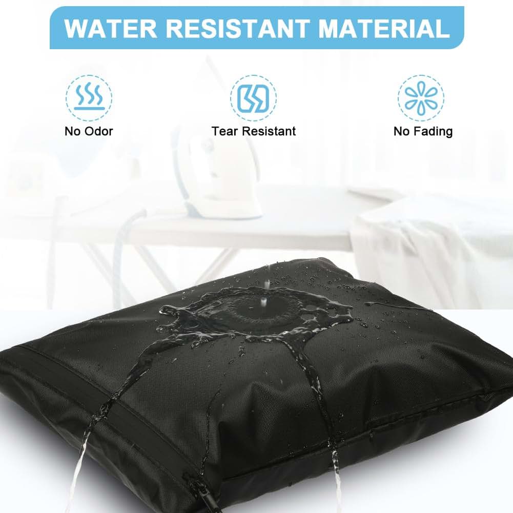 AOOSA 3PCS Wet Bags, Waterproof Travel Laundry Bag, Cloth Diaper Bags-Black (photo 3)
