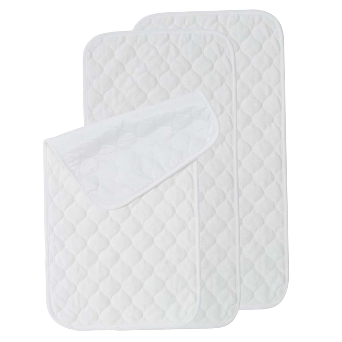 CNAFGBGG Waterproof Changing Pad, 3-Pack Washable Cotton Mat, 27x14 Inch