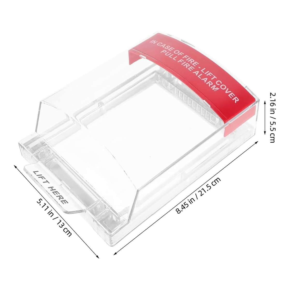 Luocute Fire Reminder Cover, Protective Guard for Pull Station Button, Fireproof Transparent Enclosure with Easy (photo 2)