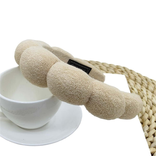 ZyrWyhh Fluffy Cloud Style Hairband With Terry Cloth Sponge