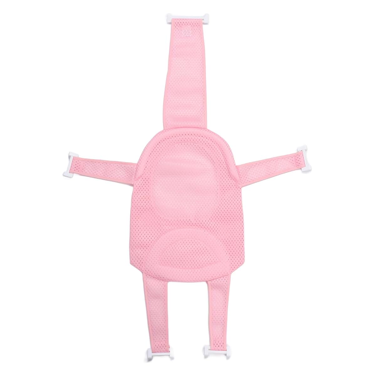 shenruifa Baby Bath Seat Support Non Slip Universal Detachable Net Bathtub Sling Shower Mesh (Pi-nk)
