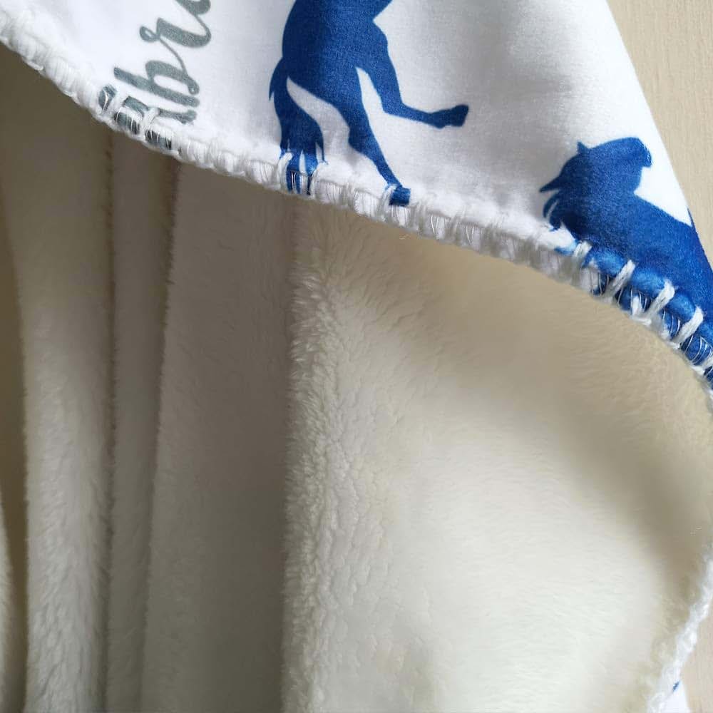 NICTIMEID Personalized Custom Name Baby Blanket (photo 4)