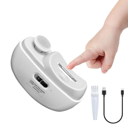 2 in 1 Electric Nail Clipper Polisher for Babies, Kids & Adults | USB Rechargeable Trimmer