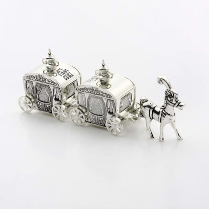 Unisaches Silver Plated My First Tooth And Curl Carriage Keepsake (photo 2)