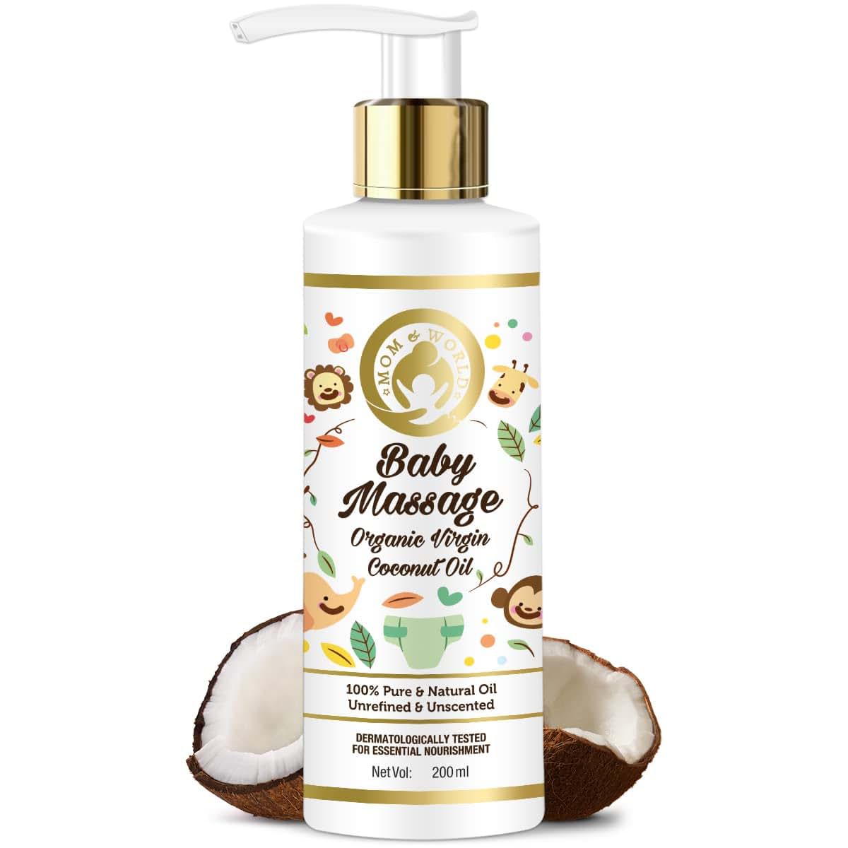 Mom & World Baby Massage Organic Virgin Coconut Oil