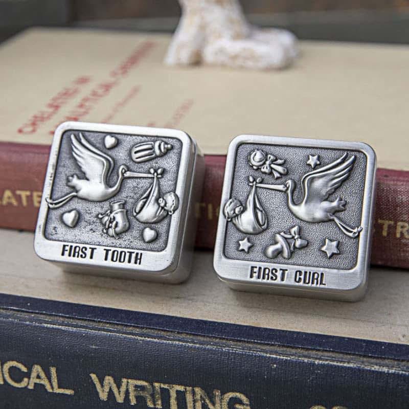Unisaches Engravable Birth Certificate Holder And Keepsake Box Set (photo 2)
