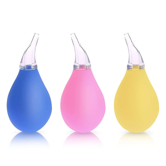 Wsyso 3 Pcs Nose Bulb Syringe for Baby,Free PVC and Silicone Nasal Suction