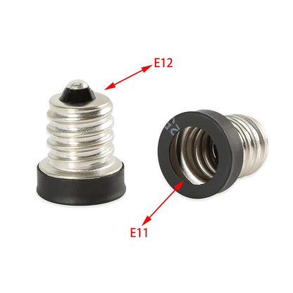 E-Simpo E12 to E11 Lamp Socket Adapter 6-Piece Set