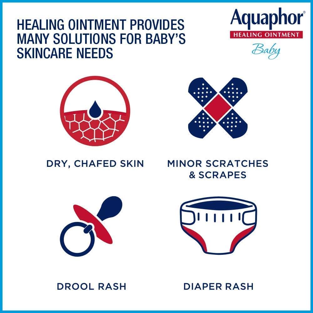 Aquaphor Baby Advanced Therapy Healing Ointment Skin Protectant (3 Count)