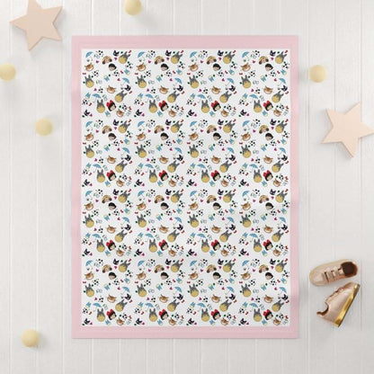 direfly ‌Studio Ghibli Soft Fleece Baby Blanket (Blue) - Cozy, Cute, and Babies (photo 3)