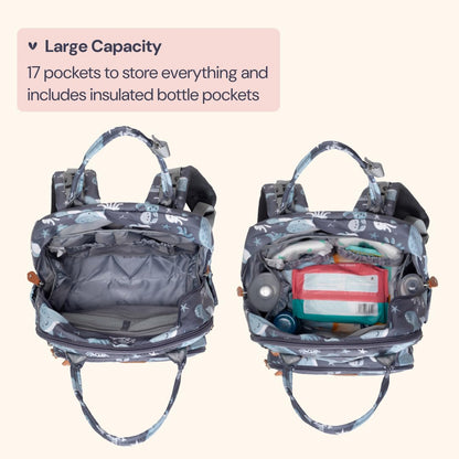 BabbleRoo Diaper Bag Backpack Sea Animals