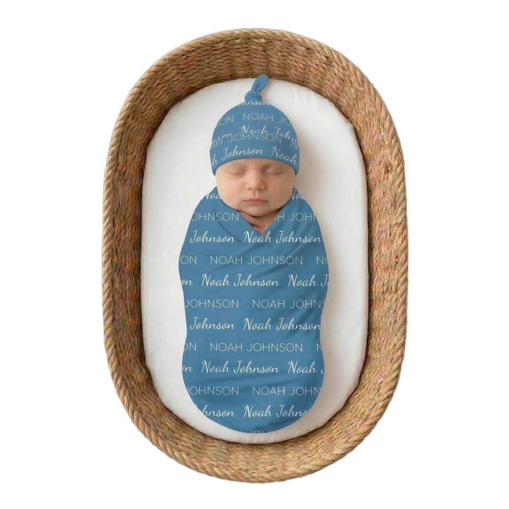 Sislaf Personalized Baby Blanket With Name, Custom Milk Silk Swaddle