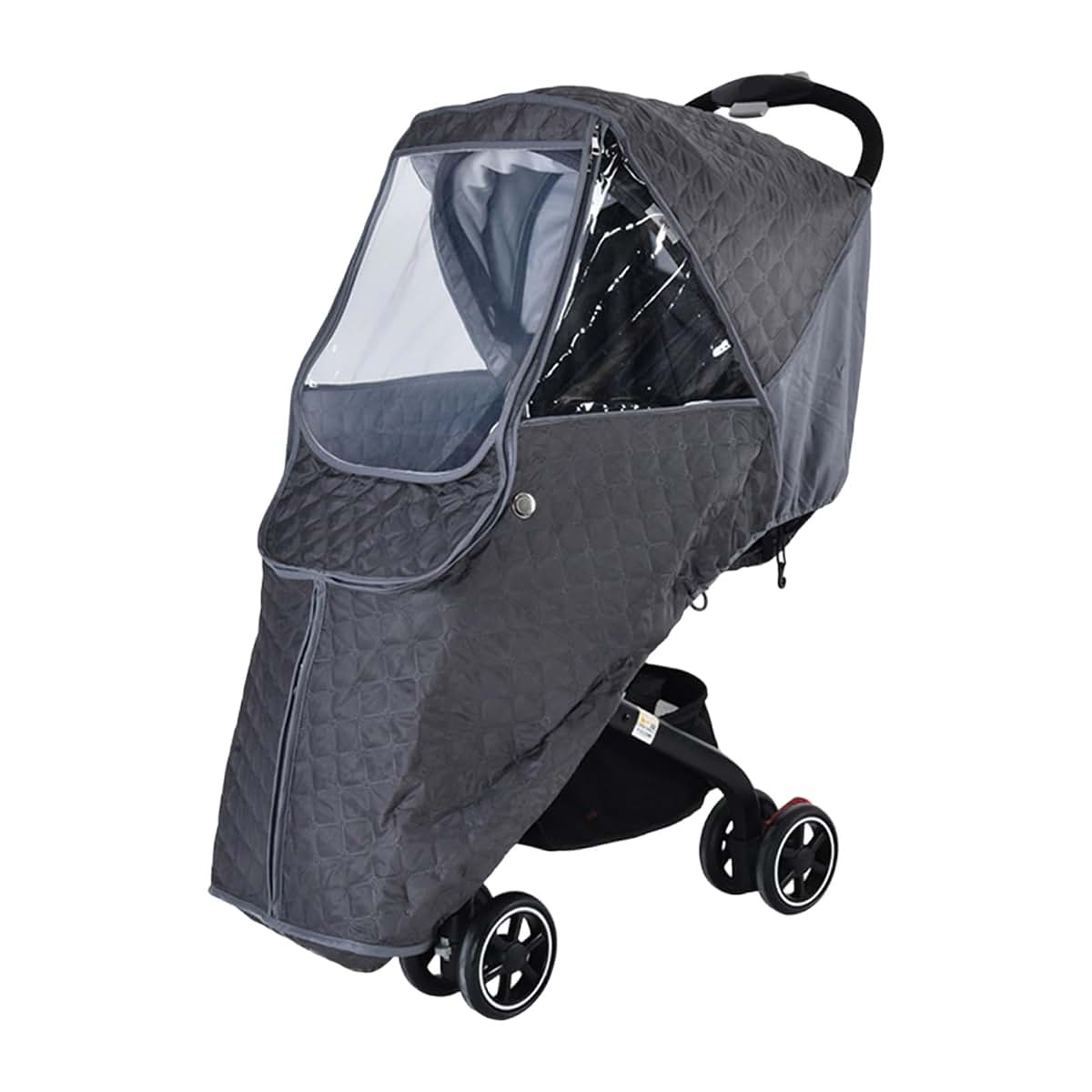 CAZSTYK General Strollers Rain Cover Winter Warm Windproof Design Clear See Window Easy Installation Breathable Fabric
