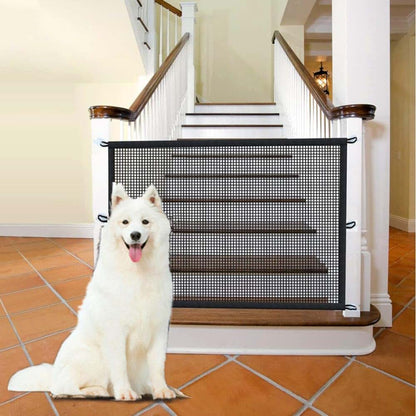 BabyOneStop Retractable Baby Gate for Stairs No Drilling 43.3" x 28.3"