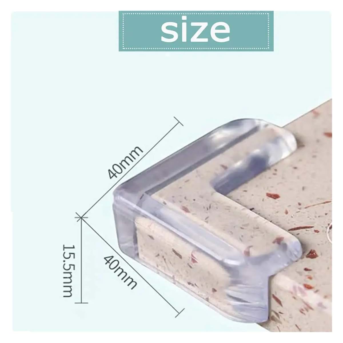 Anenog Corner Protector for Baby 120PCS Safety Silicone Protector Table Corner Edge Protection Cover Anticollision (photo 3)