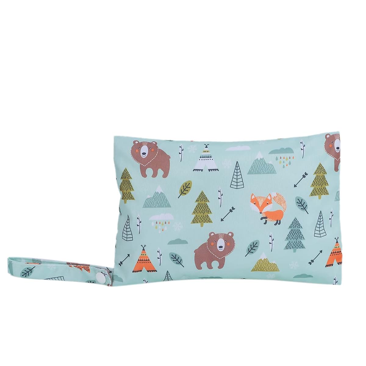 Shanrya Diaper Wet Dry Bag With Lion Animal Pattern (photo 3)