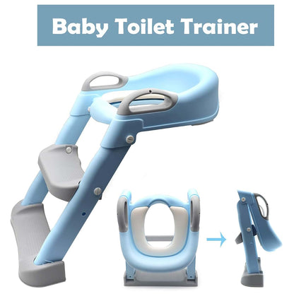 Httmt Toddler Potty Training Seat With Adjustable Step Ladder