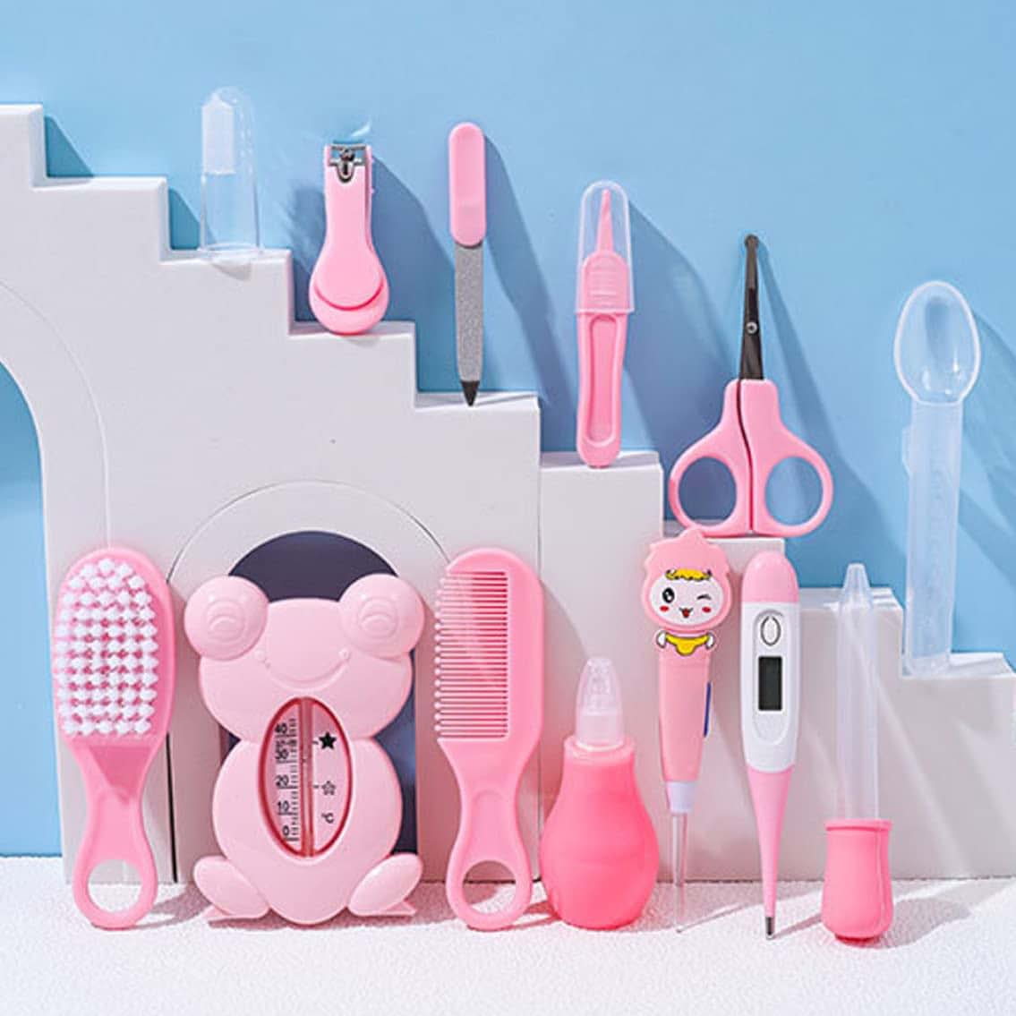 Pineeseatile Baby Healthcare and Grooming Kit Pink 13 PCS (photo 2)