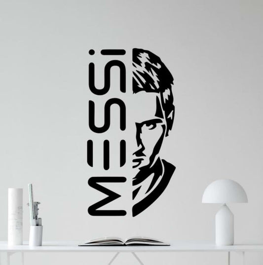 DecalworldArt Football Wall Decal Vinyl Sticker Football Decor Leo Argentina Player Poster Kissing World Cup Wall Art