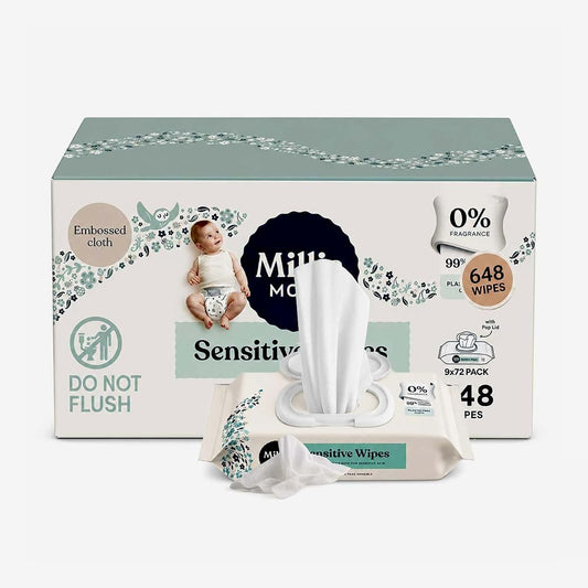 Nr5brand Daily Baby Wipes, 648 Count Bulk Pack For Sensitive Skin