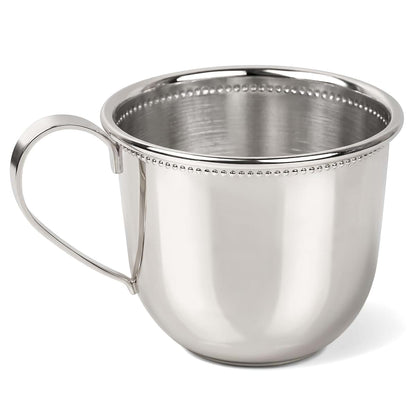 Krysaliis Beaded Silver Plated Cup Mug