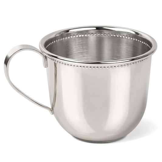 Krysaliis Beaded Silver Plated Cup Mug