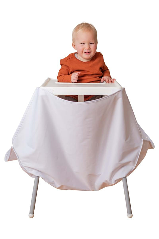 Mumma's Little Helpers Splat Mat Under High Chair Food And Mess Catcher White