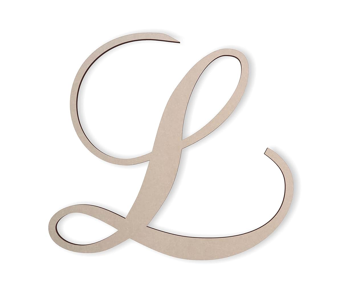 Jess & Jessica Cursive Wooden Letter Wall Decor for Nursery and Home
