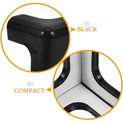 Didiseaon 8pcs Soft Black Table Edge Protectors Corner Guards for Furniture Safety