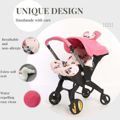 Boss and Baby Car Seat Stroller Accessories for Doona - Canopy, Seat Replacement, Handlebar Cover, Infant Insert Cover, Shoulder & Crotch Pads