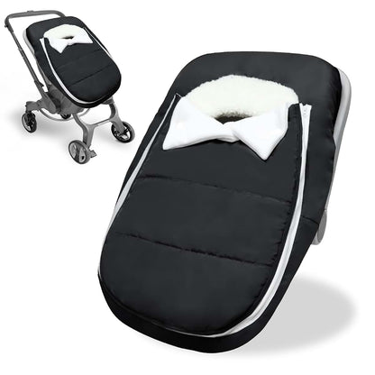 Man Fai Sky Winter Baby Car Seat Cover - Black Universal Fit