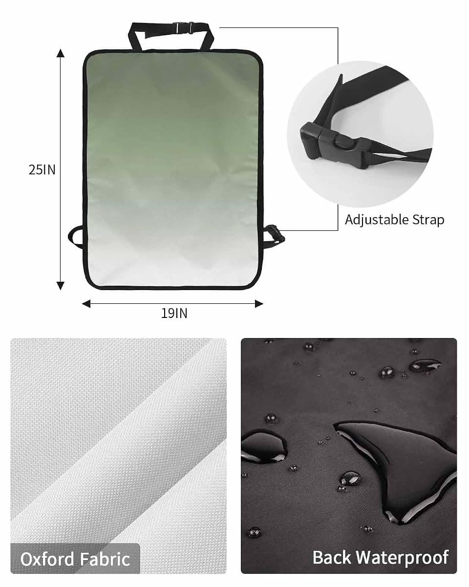 T&H XHome Car Seat Protector 2 Pack Waterproof Kick Mats