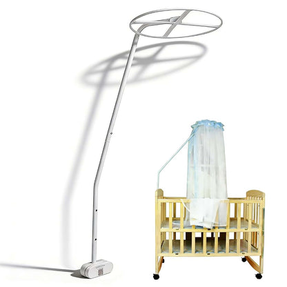 WGFOIP Crib Canopy Holder, Adjustable Height Baby Crib Canopy Stand Net Accessories